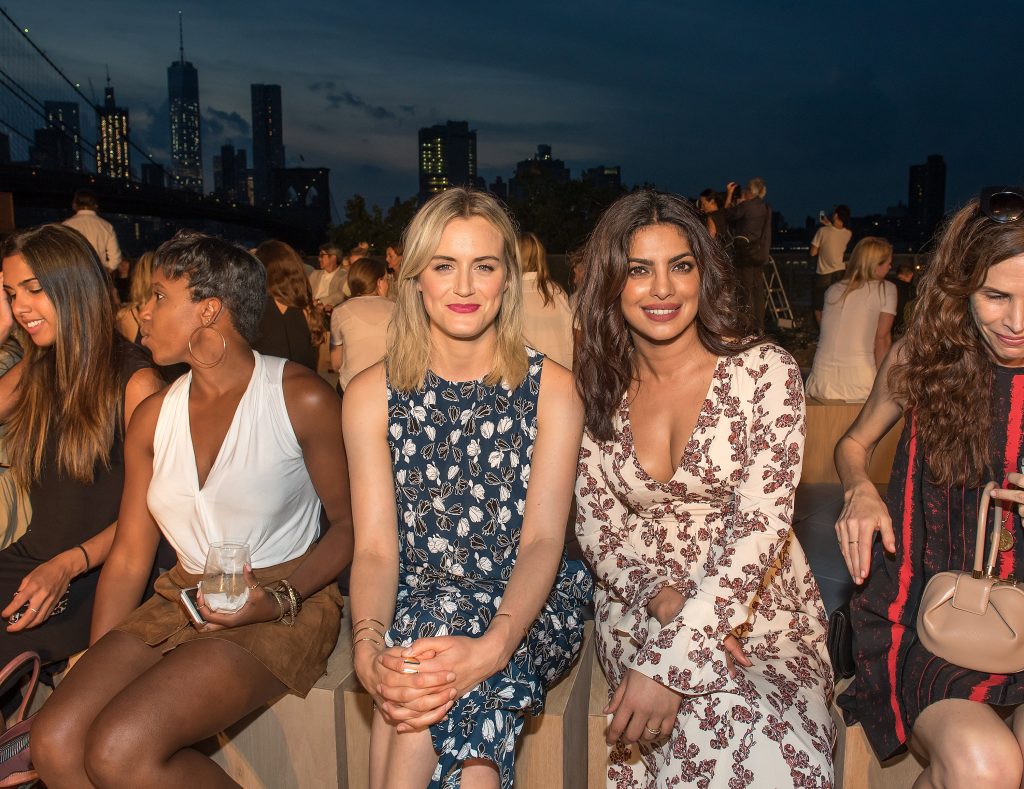 NEW YORK, NY - SEPTEMBER 08: Actors Taylor Schilling and Priyanka Chopra attend the Thakoon fashion show during September 2016 New York Fashion Week on September 8, 2016 in New York City. (Photo by Mike Pont/WireImage) *** Local Caption *** Priyanka Chopra;Taylor Schilling