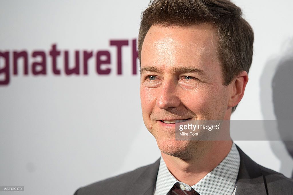 Edward Norton attends the 2016 Signature Theatre Gala at The Signature Center on April 18, 2016 in New York City.