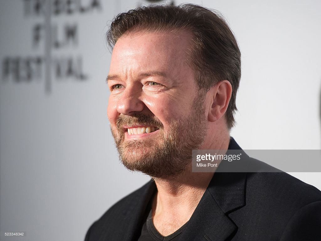 Ricky Gervais attends Tribeca Talks After The Movie: 'Special Correspondents' during the 2016 Tribeca Film Festival at John Zuccotti Theater at BMCC Tribeca Performing Arts Center on April 22, 2016 in New York City.