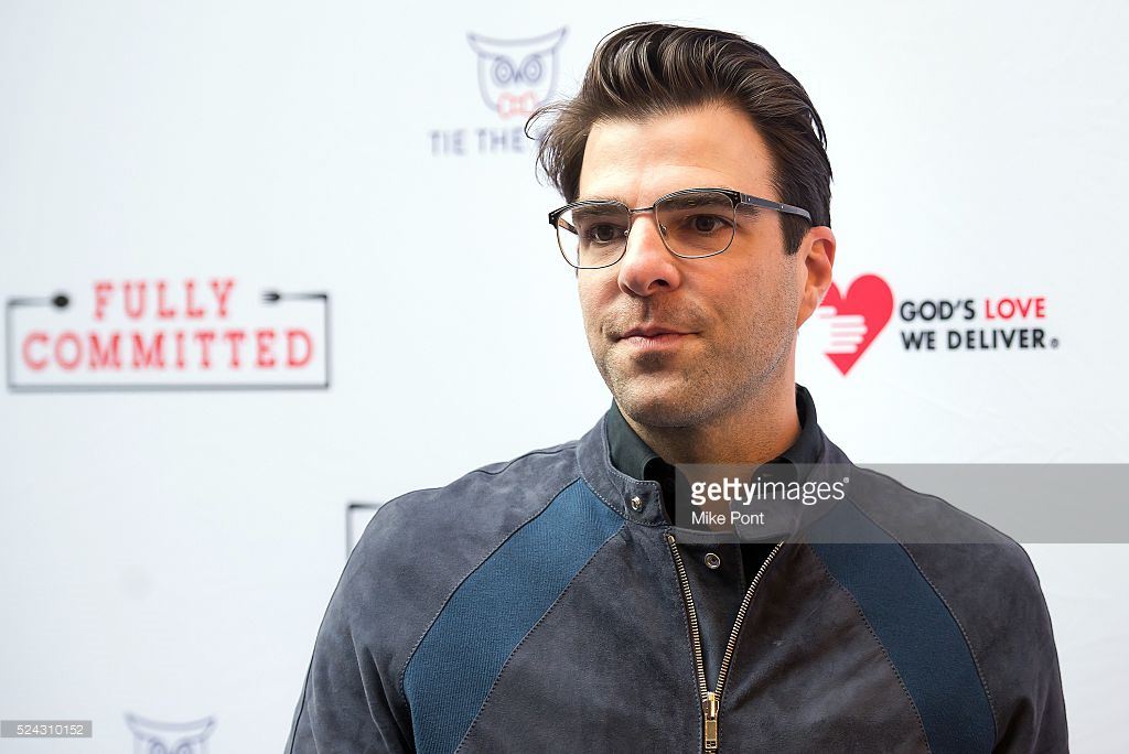 Zachary Quinto attends the 'Fully Committed' Broadway opening night at Lyceum Theatre on April 25, 2016 in New York City.