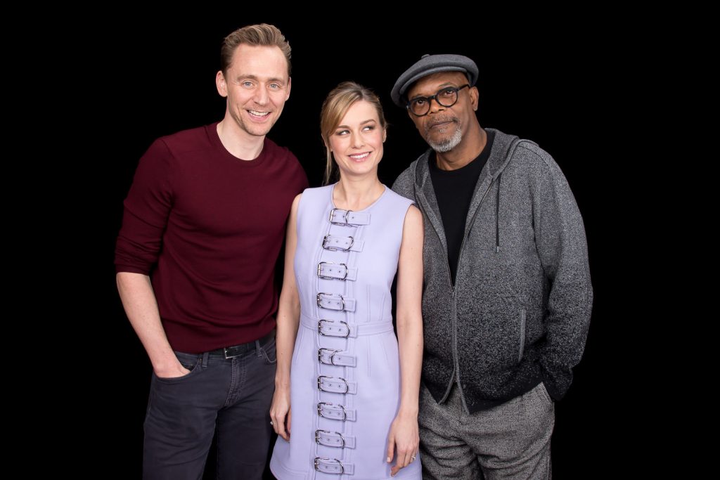 Tom Hiddleston, Brie Larson, & Samuel L. Jackson. March 6th 2017.
